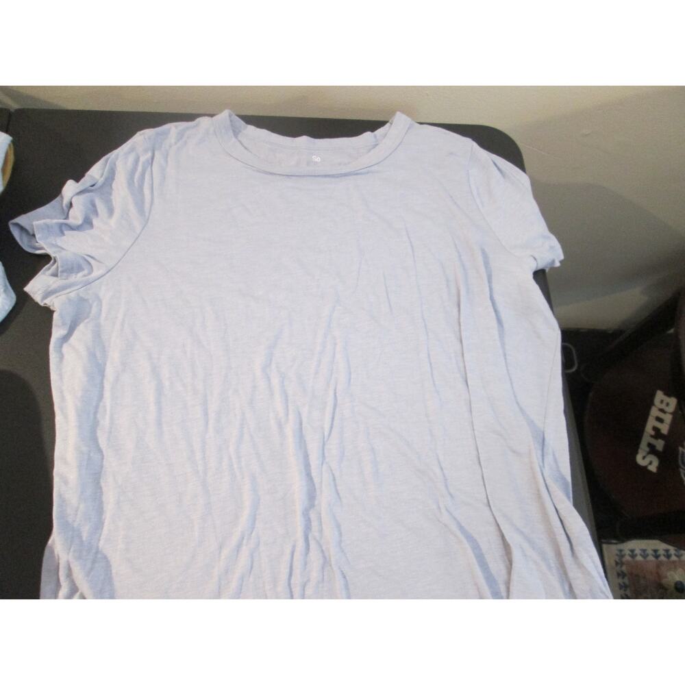 Ladies SZ XXL S/S by SO Light Blue EUC